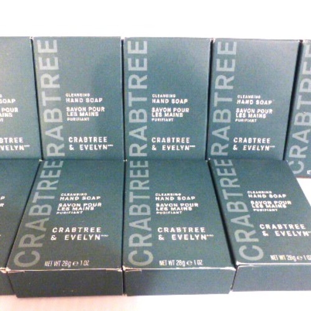 9x Crabtree CLEANSING HAND SOAP 28g - 1oz Lot of Crabtree & Evelyn Beauty Bar